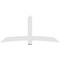 Ekena Millwork Bellingham Architectural Grade PVC Gable Bracket, 84"W x 38 1/2"H x 2"D x 6"F, 11/12 Pitch GBP084X39X0206BEL00 - alternate 5